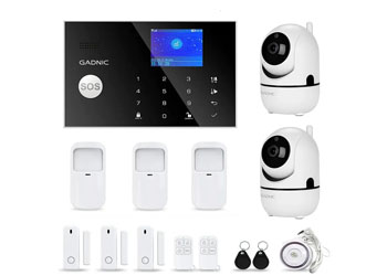 Kit Alarma Domiciliaria 6 Sensores + 2 Camaras De Seguridad
